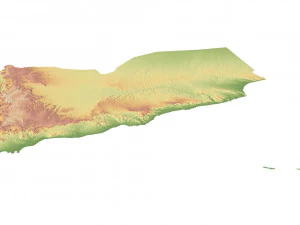 Yemen Terrain 3D Map 3D Model