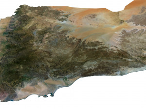 Yemen Terrain 3D Map 3D Model