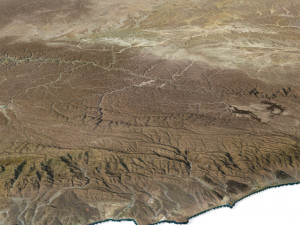 Yemen Terrain 3D Map 3D Model