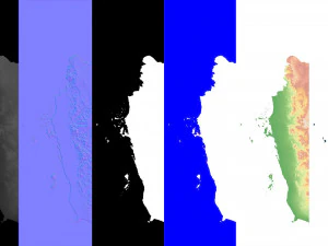 Yemen Terrain 3D Map 3D Model