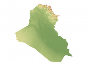 Iraq Terrain 3D Map 3Dモデル