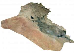 Iraq Terrain 3D Map 3Dモデル