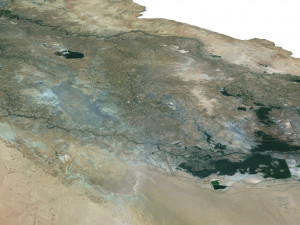 Iraq Terrain 3D Map 3Dモデル