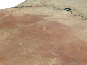 Iraq Terrain 3D Map 3Dモデル