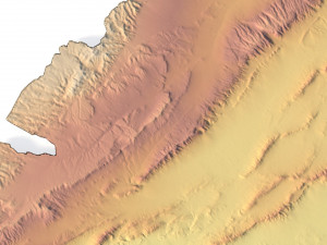 Syria Terrain 3D Map 3D Model