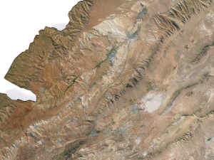 Syria Terrain 3D Map 3D Model