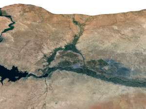 Syria Terrain 3D Map 3D Model