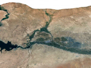 Syria Terrain 3D Map 3D Model
