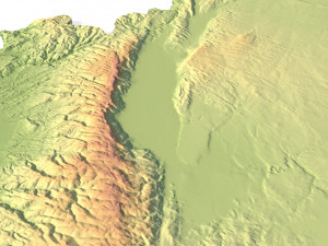 Syria Terrain 3D Map 3D Model