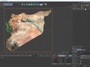Syria Terrain 3D Map 3D Model