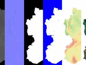 Syria Terrain 3D Map 3D Model