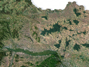 Austria Terrain 3D Map 3D Модель
