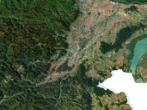 Austria Terrain 3D Map 3D Модель