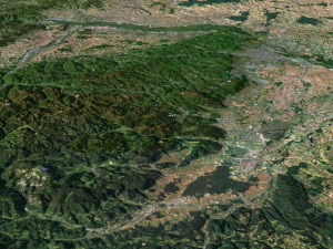 Austria Terrain 3D Map 3D Модель