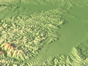 Austria Terrain 3D Map 3D Модель