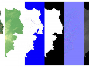 Austria Terrain 3D Map 3D Модель