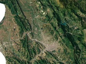 Albania Terrain 3D Map Model 3D