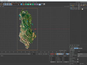Albania Terrain 3D Map Model 3D