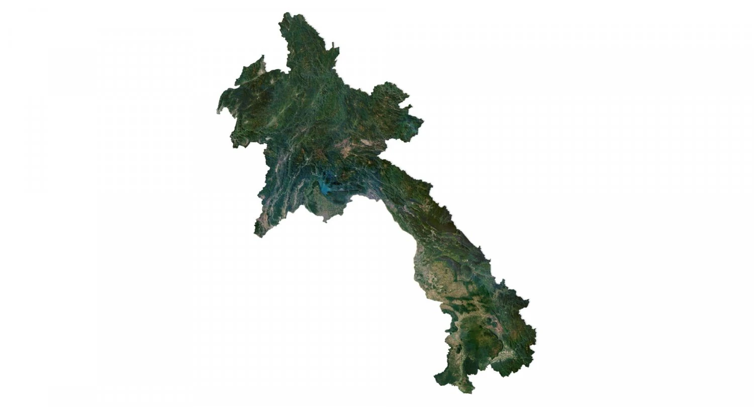 Laos Terrain 3D Map 3D Model .c4d .max .obj .3ds .fbx .stl .blend 