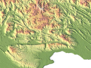 Laos Terrain 3D Map 3D Model