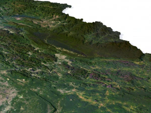 Laos Terrain 3D Map 3D Model