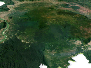 Laos Terrain 3D Map 3D Model