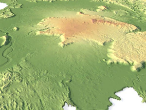 Laos Terrain 3D Map 3D Model