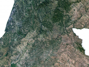 Portugal Terrain 3D Map Model 3D