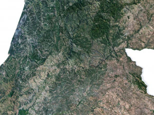 Portugal Terrain 3D Map 3D Model