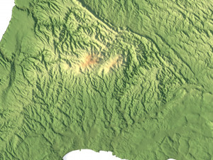 Portugal Terrain 3D Map Model 3D