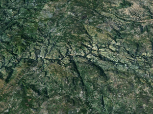 Portugal Terrain 3D Map Model 3D