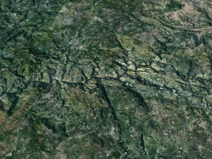 Portugal Terrain 3D Map 3D Model