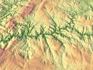 Portugal Terrain 3D Map Model 3D