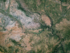 스페인 지형 3D 지도 3D 모델