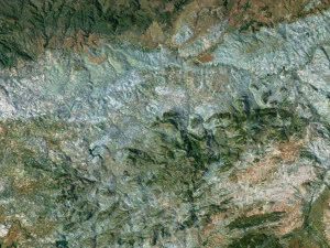 스페인 지형 3D 지도 3D 모델