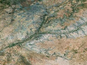 스페인 지형 3D 지도 3D 모델