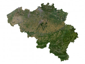 Belgium Terrain 3D Map Modelo 3D