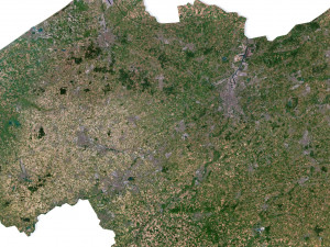 Belgium Terrain 3D Map 3D Model