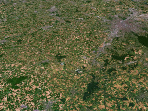 Belgium Terrain 3D Map 3D Model