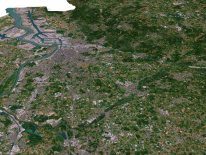 Belgium Terrain 3D Map 3D Model