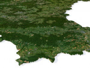 Belgium Terrain 3D Map 3D Model