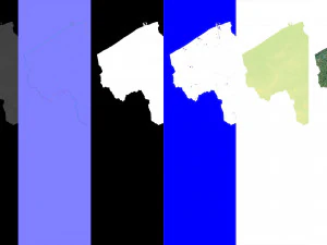 Belgium Terrain 3D Map 3D Model