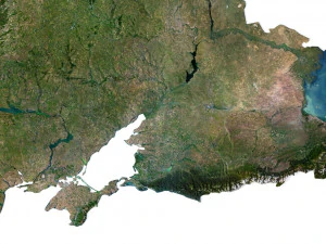 Mapa 3D terenu Europy Model 3D