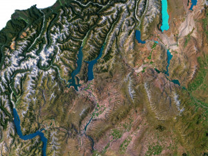 New Zealand Terrain 3D Map 3D Model