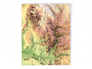 Zion National Park 3D Map 3D Модель