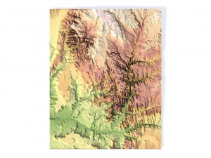 Zion National Park 3D Map 3D Model