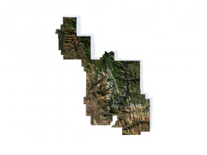 Zion National Park 3D Map 3D Model