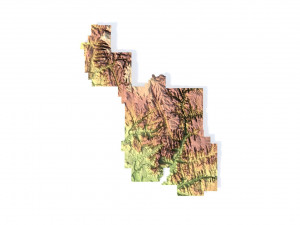 Zion National Park 3D Map 3D Модель