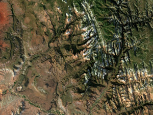 Zion National Park 3D Map 3D Модель