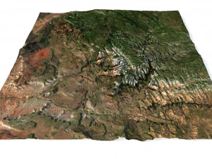 Zion National Park 3D Map 3D Model